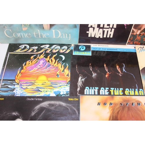 Qty of assorted LP and vinyl records to inc After-Math, Cilla Black ...