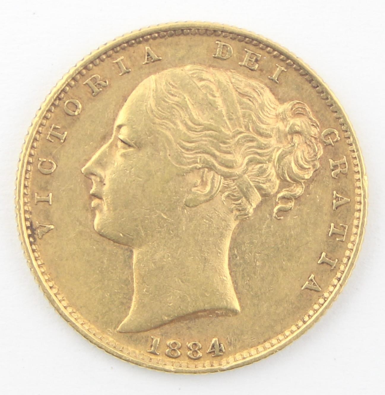 British Gold Coins - The Sovereign - Queen Victoria 1884 Sydney mint ...