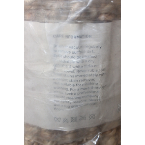 256A - Homebase jute rug, 200cm x 160cm, in original packaging