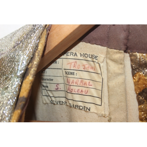 264 - Of Royal Opera House interest - a vintage hand-made costume from a production of Trojans, the two pi... 