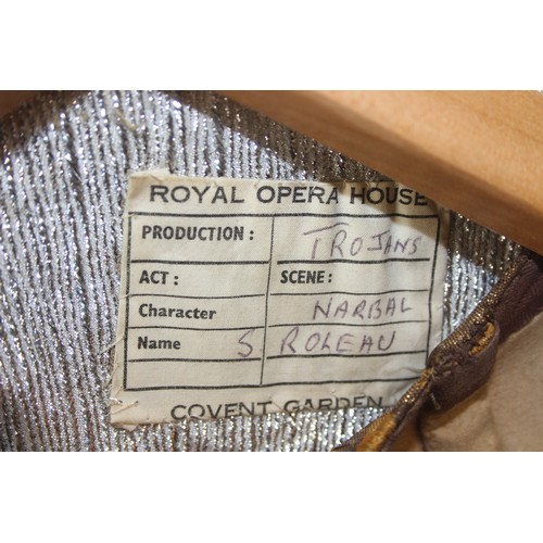 264A - Of Royal Opera House interest - a vintage hand-made costume from a production of Trojans, the cape c... 