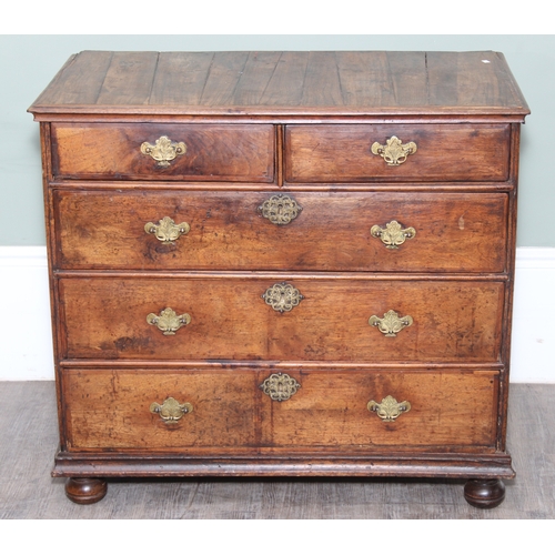 Antique Georgian two over three chest of drawers with brass drop ...