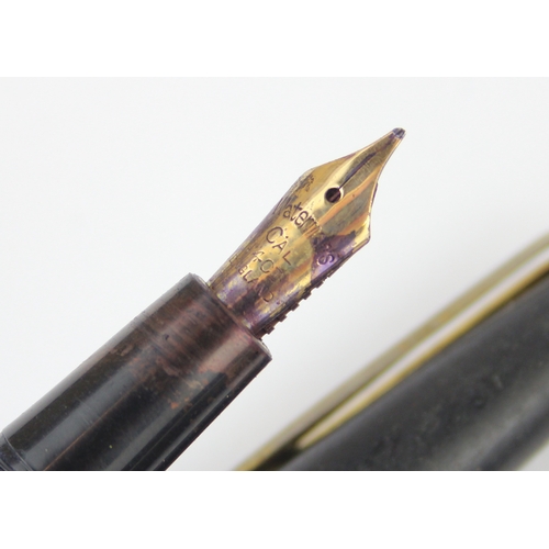 Ten assorted vintage fountain pens all with 14ct gold nibs, examples to ...