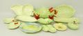 A Carlton ware lettuce leaf salad bowl and servers with lobster handles, a celery dish, hors d'oeuvr... 