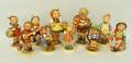 A quantity of Hummel figures, comprising Happiness 86, Fascination 649/0, Sister 98/0, Merry Wandere... 