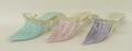 A group of Venetian glass slippers, possibly Salviati, with spiral twist latticino decoration, 14cm ... 