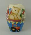 A Moorcroft pottery vase of ovoid form, circa 2004, designed by Sian Leaper in the 'Rag Dolly Anna' ... 