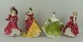 A group of Royal Doulton figures, comprising; Figure of the Year Patricia 1993 HN3365, Lynne HN2329,... 