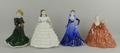 A group of Coalport Ladies of Fashion figures, comprising; Melanie, Harmony, Madeleine, and Anne, th... 