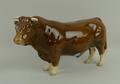 A Beswick figure of a Limousin Bull, Collector's Club limited edition 1998, no 2463B, printed mark, ... 