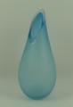 A Charlie Macphearson contemporary turquoise glass vase of teardrop form, etched mark, 24cm high.  [... 