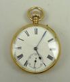 An 18ct gold pocket watch, Sir John Bennett Ltd, 64 Cheapside, London, the white enamel dial having ... 