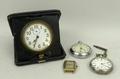 A group of watches comprising two pocket watches with subsidiary second hand dials, one with Roman, ... 