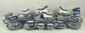 A Booths pottery part dinner service decorated in the 'Real Old Willow' pattern, comprising; seven d... 