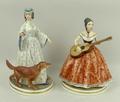 A pair of Royal Worcester porcelain figures modelled as 'Elaine' and 'Felicity', limited edition 429... 