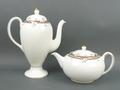 A Wedgwood porcelain part tea service decorated in the 'Isis' pattern, comprising; tea pot, hot wate... 