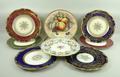 A quantity of Coalport porcelain cabinet plates including 'Cellini', 'The Ambassador', 'Anniversary'... 