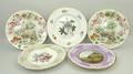 A group of plates comprising 'Near Rye Sussex' painted by Anna Baker, Jan 1822, two Wedgwood Japan p... 
