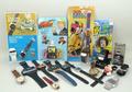 A quantity of LCD comic and novelty watches including a Captain Astro flashlite watch, Texas Instrum... 