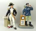 A Royal Doulton figure modelled as 'The Captain', HN2260, and another of 'All Aboard' HN2940.