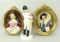 A Wedgwood pottery oval wall plaque of The Laughing Cavalier, 1060, and another of Anne, 21 by 17cm,... 