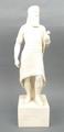 A Copeland parian Assyrian figure of 'Sardanapalus', modelled standing with sword in hand, raised on... 