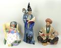 A group of Royal Doulton figures, comprising; 'Omar Khayyam', HN2247, 'Sweet Dreams', HN2380, and 'T... 
