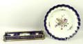 A Flight, Barr & Barr porcelain pen tray, reserve painted with 'Lough Water Castle, upper part of Lo... 