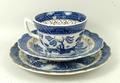 A Booths pottery part dinner and tea service decorated in the 'Real Old Willow' pattern, comprising;... 