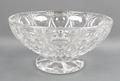 A Stourbridge circular cut glass bowl, by Webb Corbett, mid 20th century, raised on a footed base, 2... 