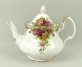 A Royal Albert porcelain part dinner and tea service decorated in the 'Old Country Roses' pattern, s... 