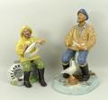 A Royal Doulton figure modelled as 'The Seafarer' HN2455 and another modelled as The Boatman HN2417.