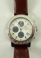 A Camel Trophy Chronograph watch pressured to 5ATM, the white dial with separate date aperture and t... 