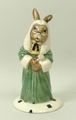 A Royal Doulton prototype figure of Judge Bunnykins in green robes, marked to base 'Not Produced For... 