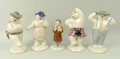 A group of Royal Doulton figures from The Snowman Gift Collection, comprising James DS1, Stylish Sno... 