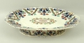 A Mintons pottery part dessert service decorated in the 'Hampton' pattern, comprising oval tazza, ci... 
