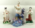 A Kiev Experimental Ceramic Factory porcelain figure of Sadko standing playing an instrument for the... 
