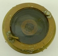 A WWII brass Azimuth Circle no.4 military aircraft compass, O.2.B 44226E, 16.5 by 10cm.