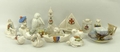 A quantity of Crested ware including Carlton and Arcadian, shapes including a chick, bulldog, yacht,... 