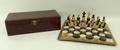 A campaign games compendium, circa 1900, comprising a turned wooden chess set, folding board and a s... 
