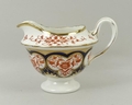 A Foley/Shelley porcelain part breakfast service reserve decorated with vignettes of iron red flower... 
