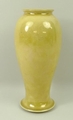 A Ruskin Pottery yellow lustre vase of baluster form, impressed marks to the base, 'Ruskin', 'Englan... 