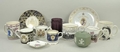 A quantity of commemorative china comprising a Wedgwood Royal Mint Classics Queen Elizabeth II's 80t... 