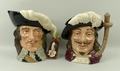 A pair of Royal Doulton character jugs of Musketeers, comprising 'Porthos', D6440, and 'D'Artagnan',... 