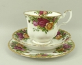 A Royal Albert part tea and coffee set, decorated in the 'Old Country Roses' pattern, comprising six... 