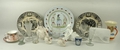 A quantity of ceramics including a Royal Doulton figure modelled as Ballet Lesson HN4028, Lladro Col... 