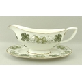 A Royal Worcester part tea and dinner service, 'the Worcester Hop' 'Mathon' pattern, comprising oval... 