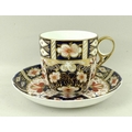 A collection of Royal Crown Derby ceramics, in the Imari pattern, comprising a pair of tea cups and ... 