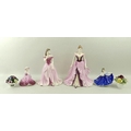 A group of three Coalport figurines, comprising 'Sarah', 'Ladies of Fashion, Fay', number 1695, with... 