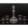 A group of 1930's wine glasses comprising four red wine glasses, four white wine glasses, four sherr... 
